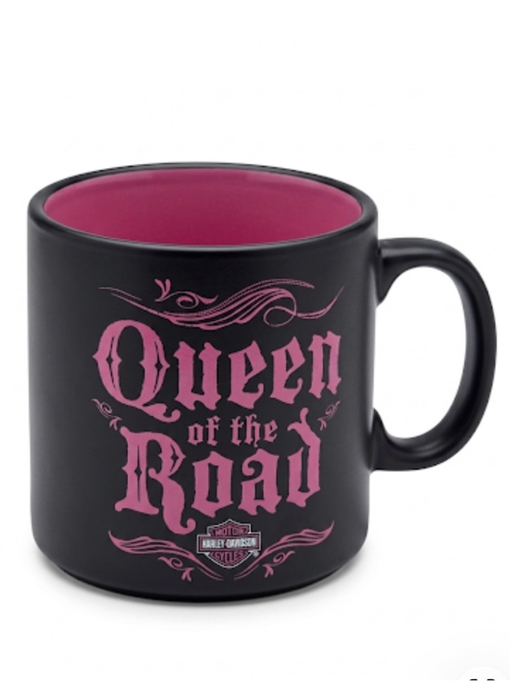 Harley Davidson Motorcycle Coffee Mug Black Queen of the Road Cup Hallmark 2015